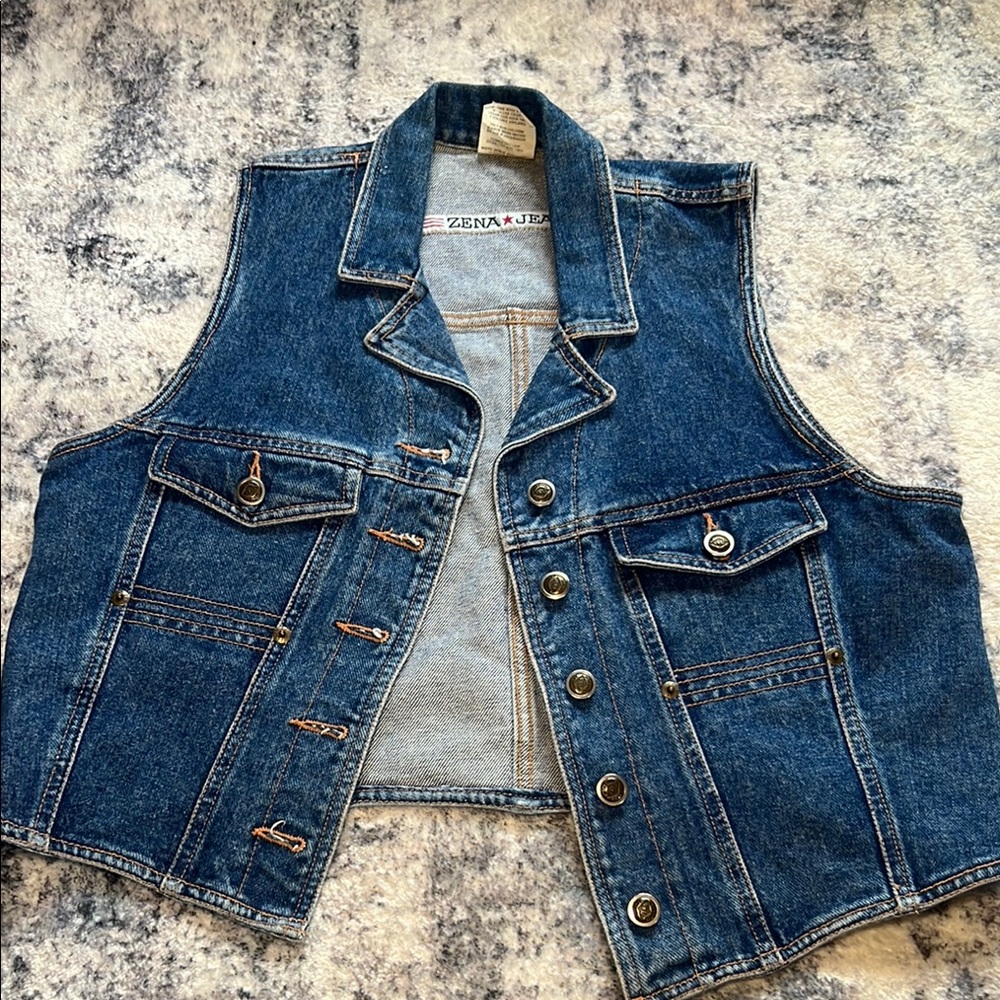 Zena Classic Blue Denim Vest